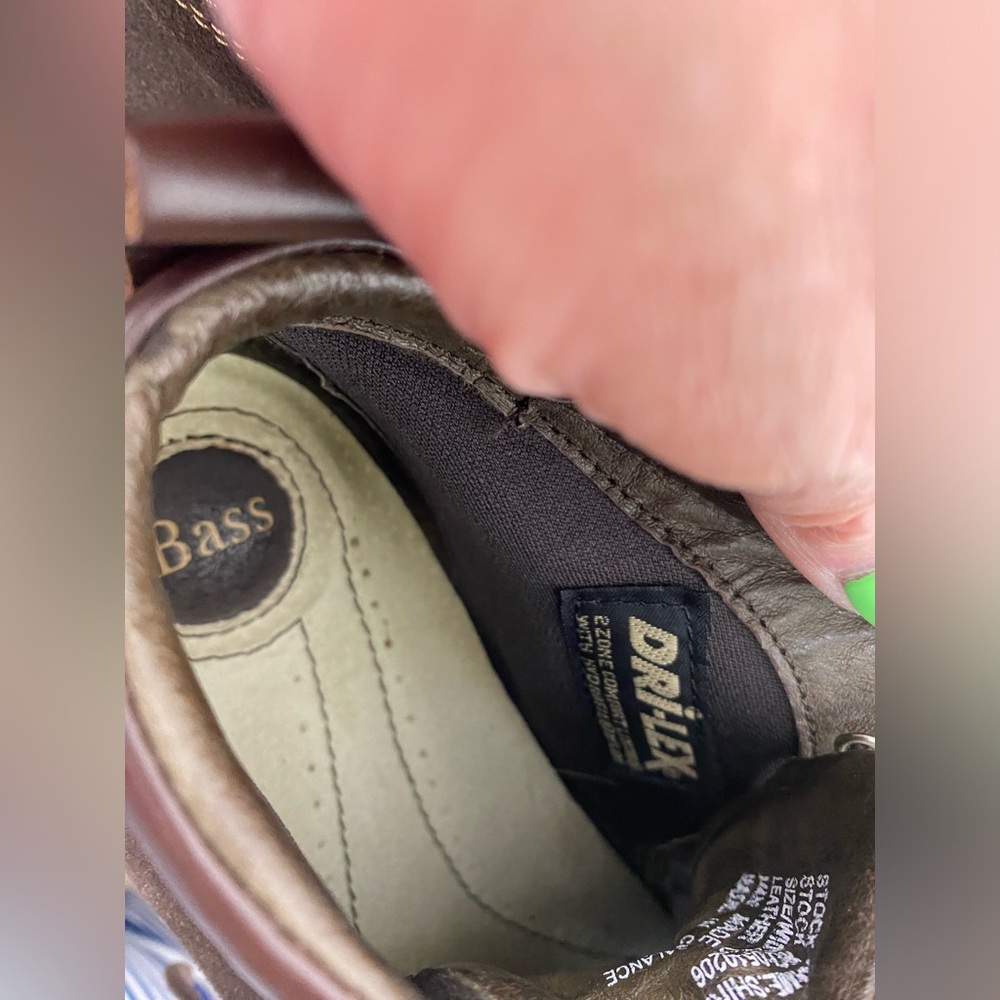 Bass Suede‎ Ankle Boot Booties Women's 6 Brown Lace Up - Picture 8 of 9